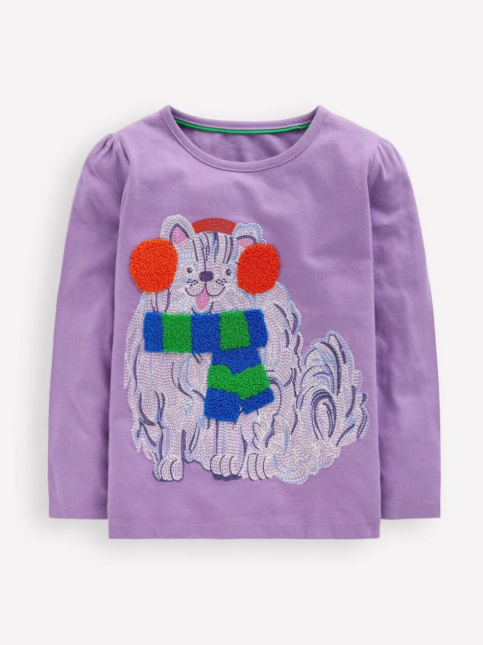 Boden Purple Long Sleeve Superstitch T-Shirt