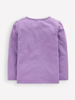 Boden Purple Long Sleeve Superstitch T-Shirt