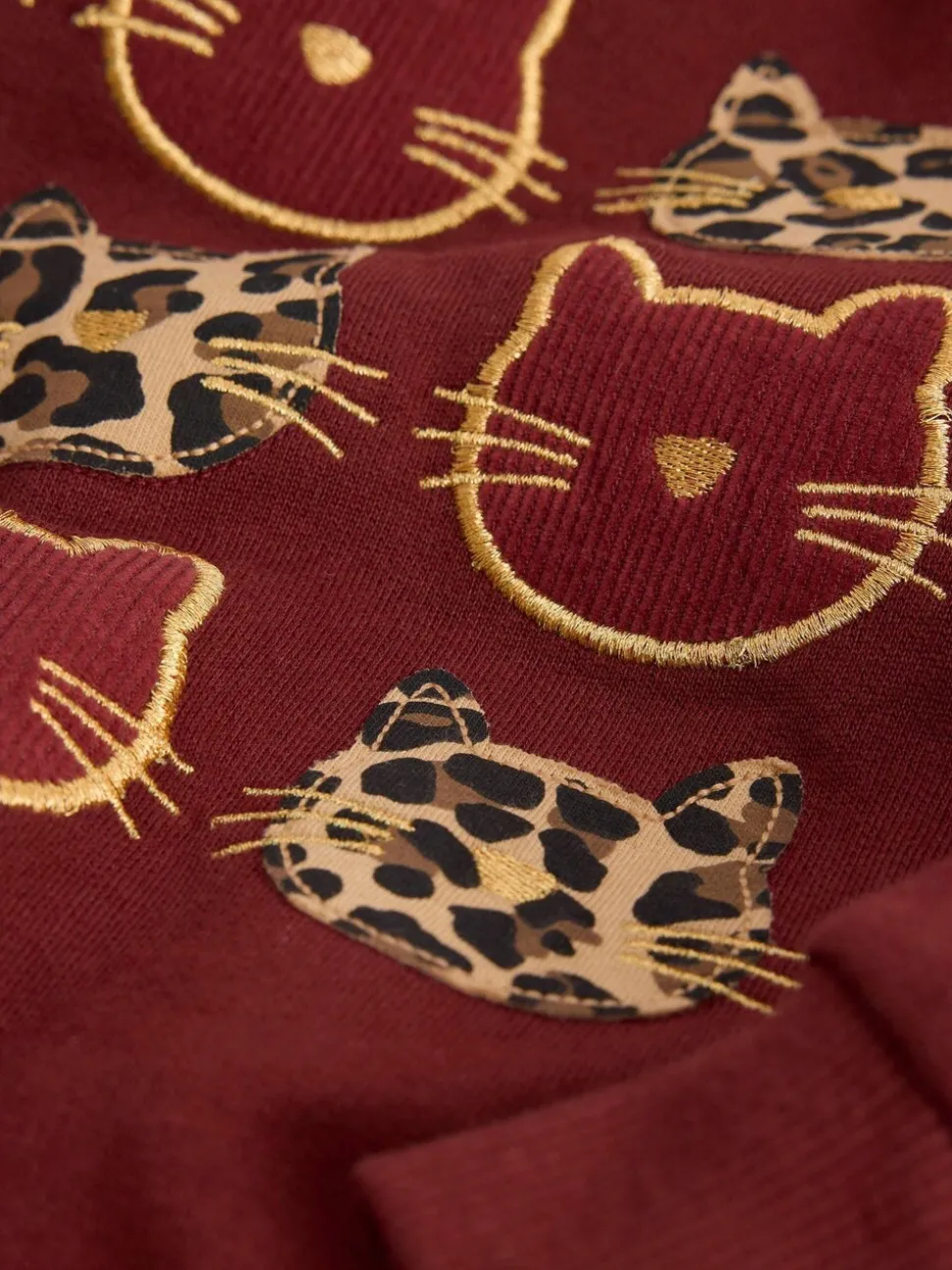 Boden Red Bobbie Appliqué Sweatshirt