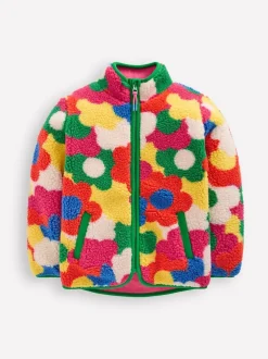 Boden Red Eden Borg Zip Through Jacket