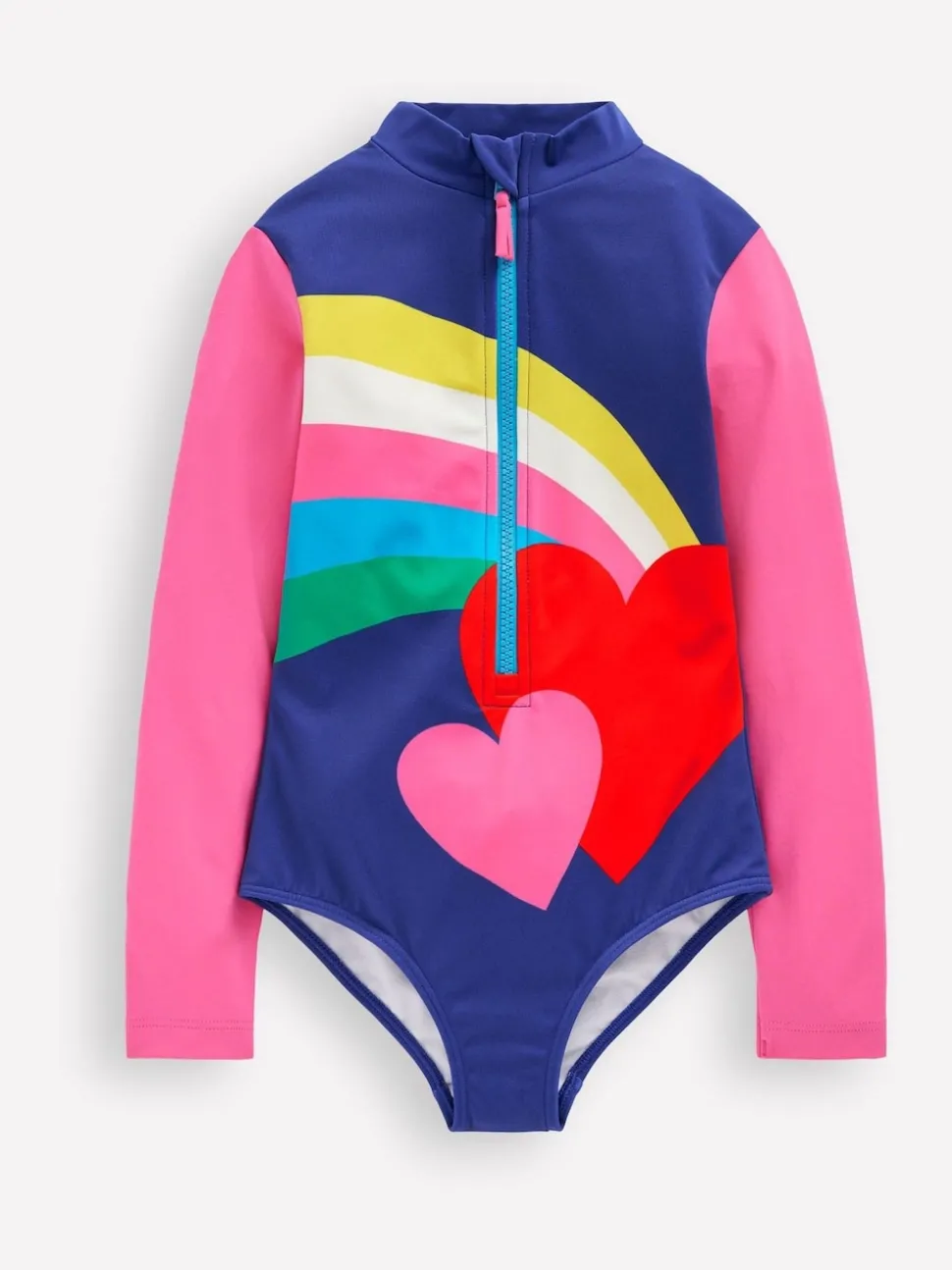 Boden Red Long Sleeve Swimsuit