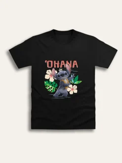 Brand Threads Black Disney Lilo and Stitch Movie T-Shirt
