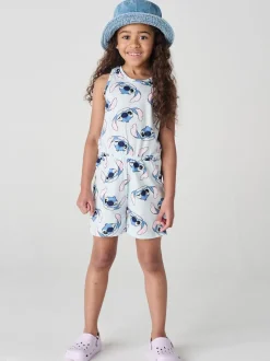 Brand Threads Blue 100% Cotton Stitch Playsuit