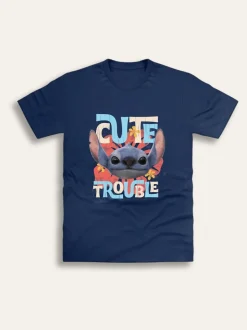 Brand Threads Blue Disney Lilo and Stitch Movie T-Shirt