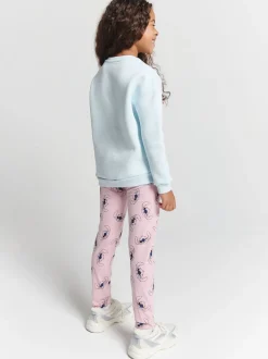 Brand Threads Blue Disney Stitch Top and Leggings Set
