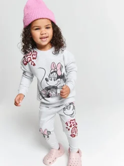 Brand Threads Grey Minnie Mouse Joggers Set