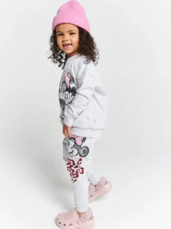 Brand Threads Grey Minnie Mouse Joggers Set