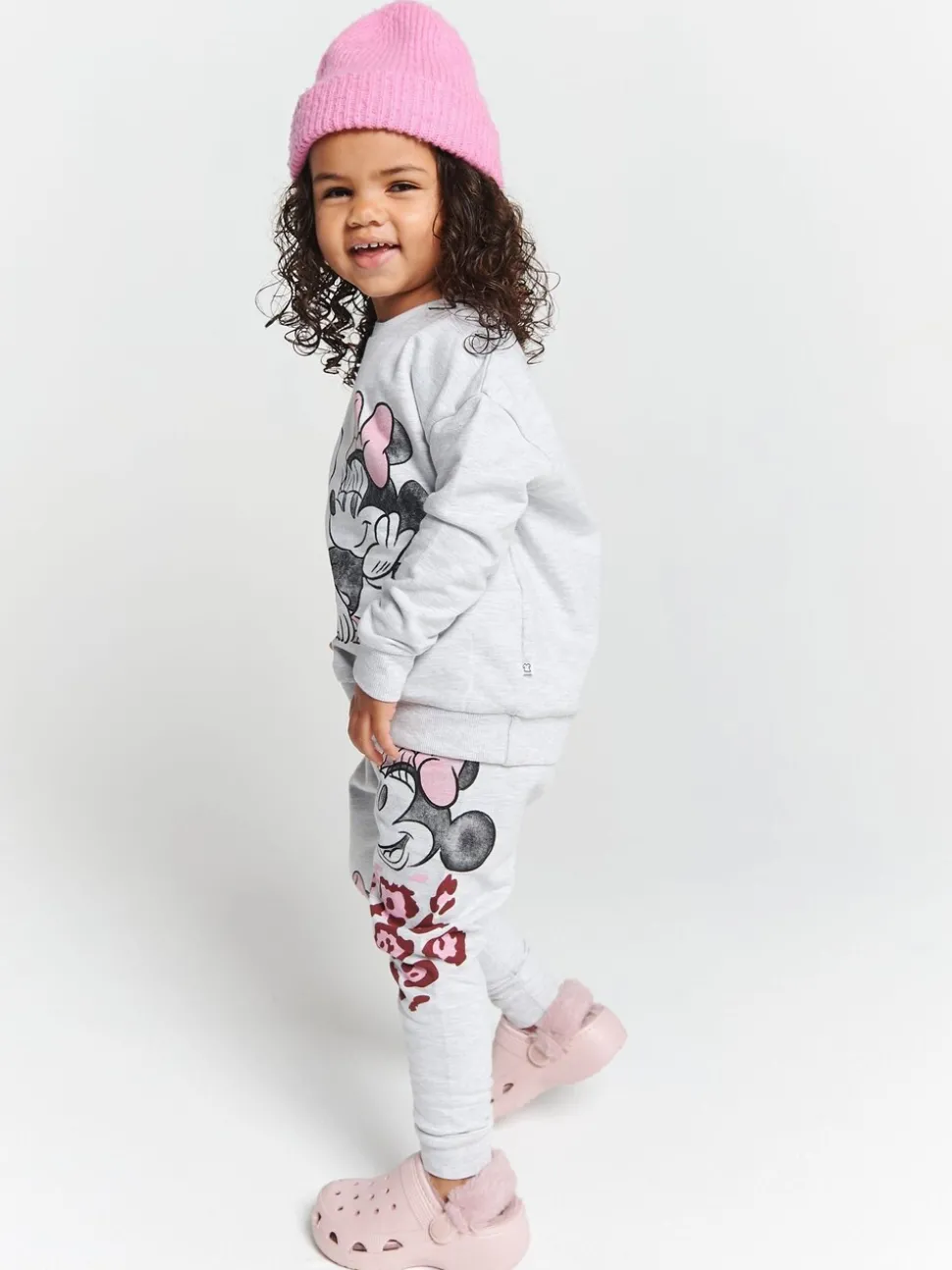 Brand Threads Grey Minnie Mouse Joggers Set