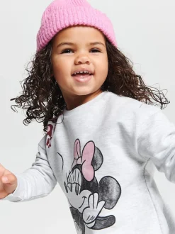 Brand Threads Grey Minnie Mouse Joggers Set