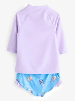 Brand Threads Multi Bluey Girls Swim Set