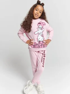 Brand Threads Pink Hello Kitty Joggers Set