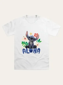 Brand Threads White Disney Lilo and Stitch Movie T-Shirt