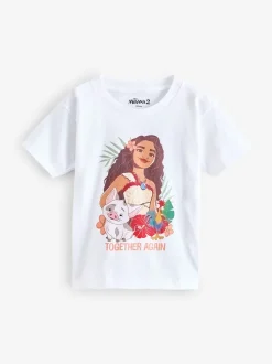 Brand Threads White Disney Moana Girls T-Shirt