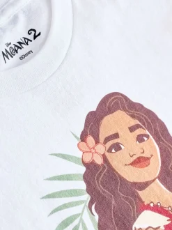 Brand Threads White Disney Moana Girls T-Shirt