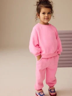 Bright Pink Crew Neck Sweatshirt (3mths-7yrs)