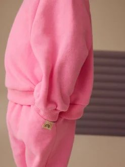 Bright Pink Crew Neck Sweatshirt (3mths-7yrs)