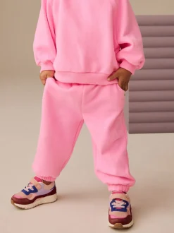 Bright Pink Cuffed Sweat Joggers (3mths-7yrs)