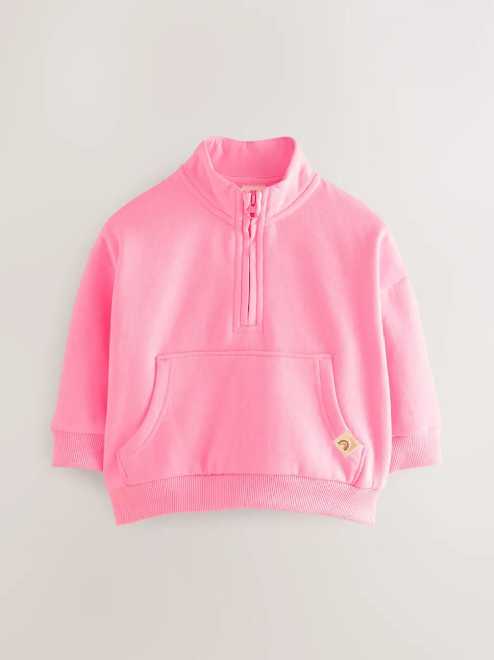 Bright Pink Quarter Zip Sweatshirt (3mths-7yrs)