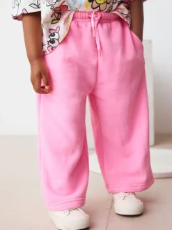 Bright Pink Wide Leg Sweat Joggers (3mths-7yrs)