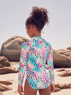Bright Animal Long Sleeve Sunsafe Swimsuit (3mths-16yrs)