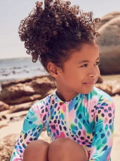 Bright Animal Long Sleeve Sunsafe Swimsuit (3mths-16yrs)