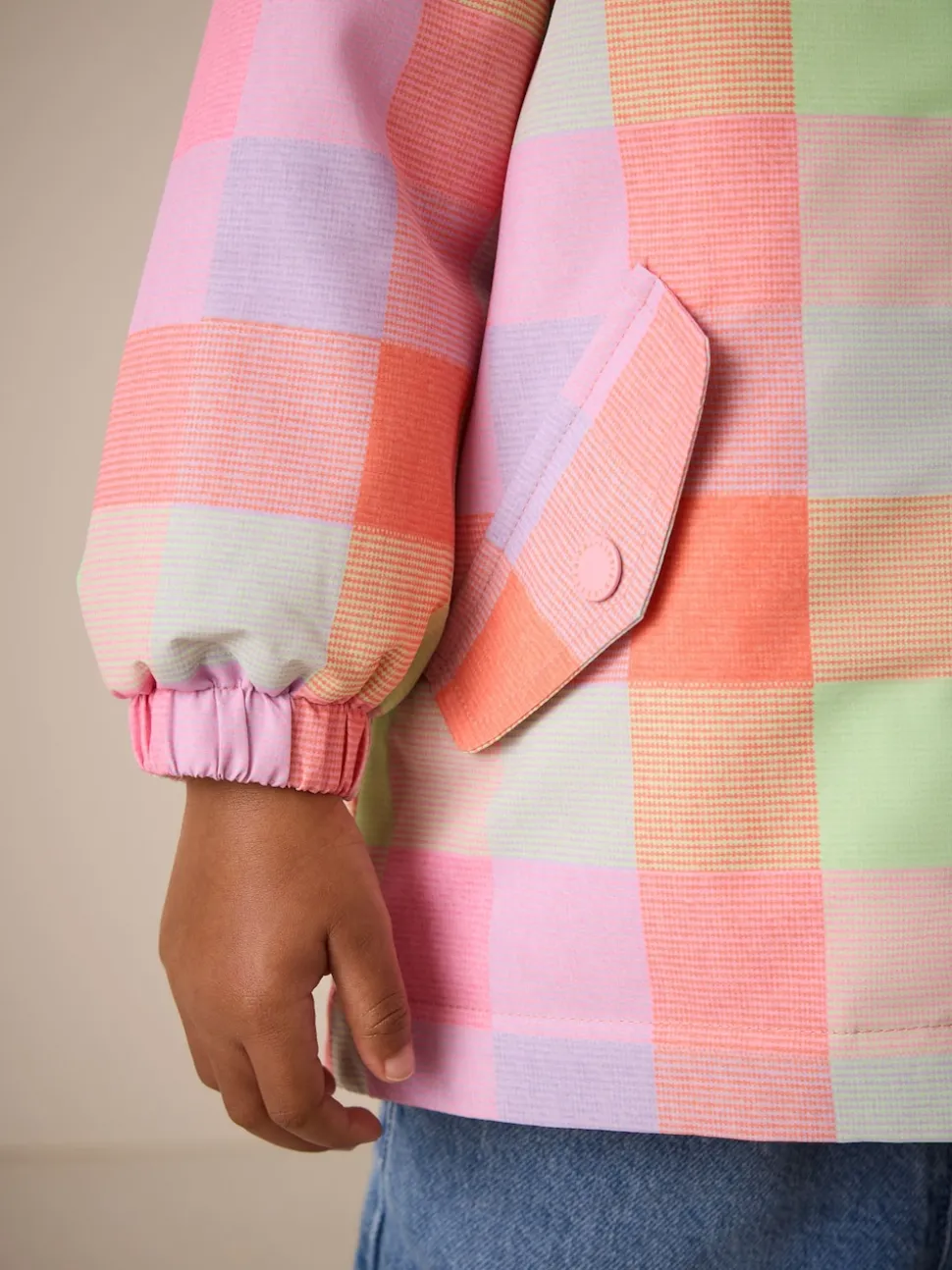 Bright Check Waterproof Printed Jacket (6mths-7yrs)