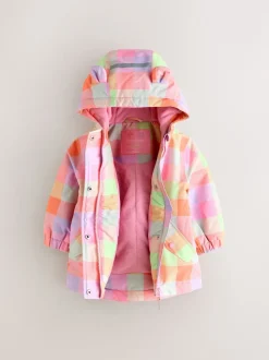 Bright Check Waterproof Printed Jacket (6mths-7yrs)
