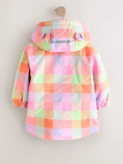 Bright Check Waterproof Printed Jacket (6mths-7yrs)