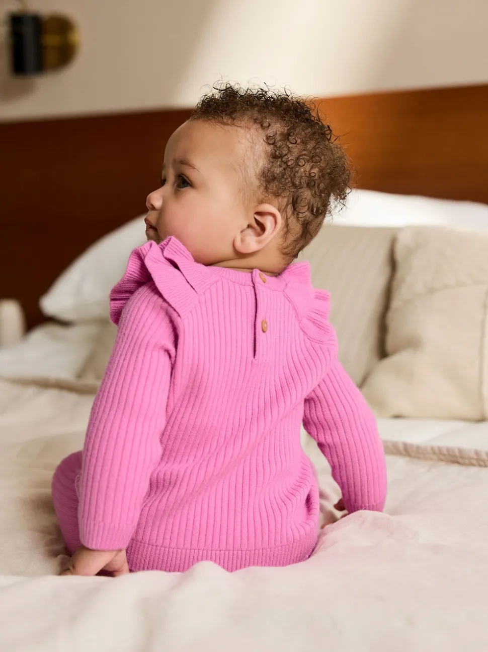 Bright Pink Baby Knitted Jumper and Leggings Set 2 Piece (0mths-3yrs)