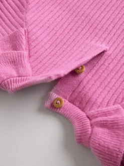 Bright Pink Baby Knitted Jumper and Leggings Set 2 Piece (0mths-3yrs)