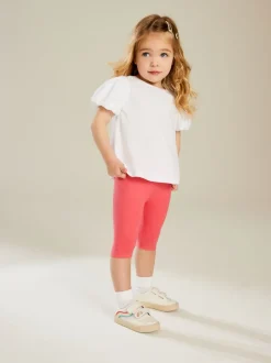 Bright Pink Cropped Leggings (3mths-7yrs)