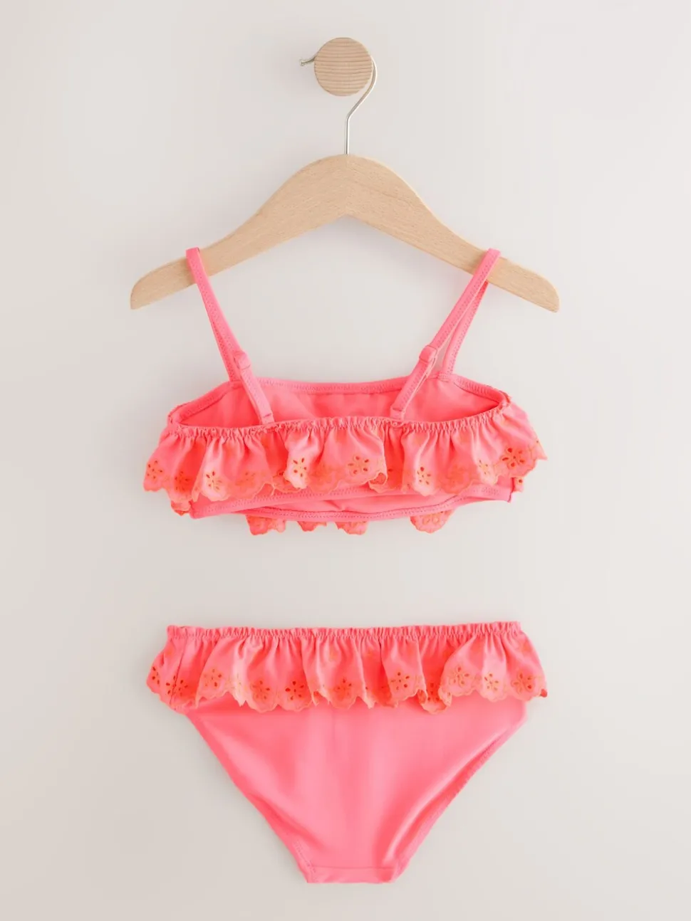 Bright Pink/Orange Tiered Bikini (3-16yrs)
