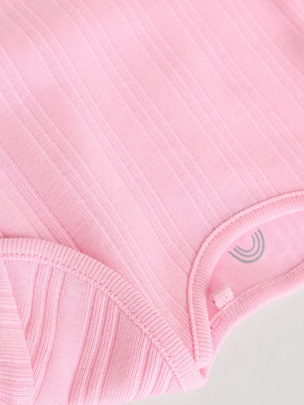 Bright Pink 5 Pack Long Sleeve Baby Bodysuits