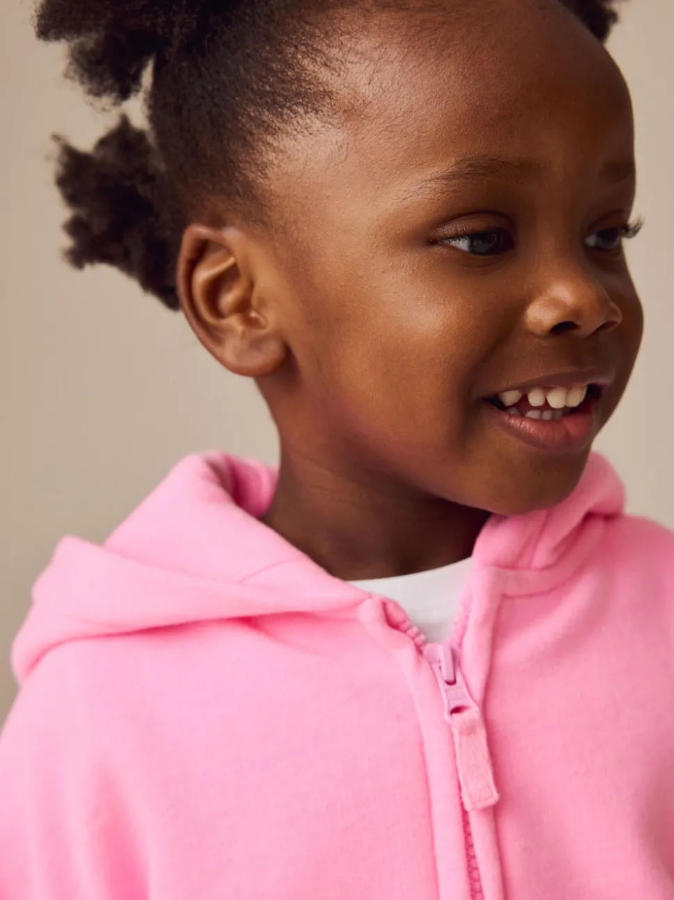 Bright Pink Zip Through Hoodie (3mths-7yrs)