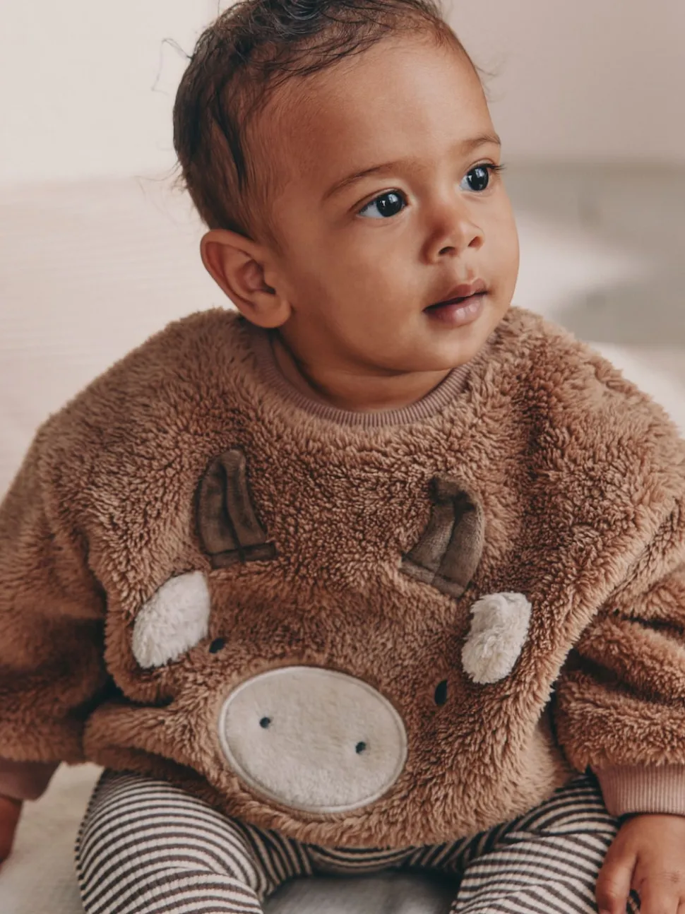 Brown Hamish Fleece Baby Sweat and Legging Set (0mths-2yrs)