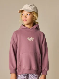 Brown Embroidered Detail Hoodie (3-16yrs)