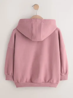 Brown Embroidered Detail Hoodie (3-16yrs)