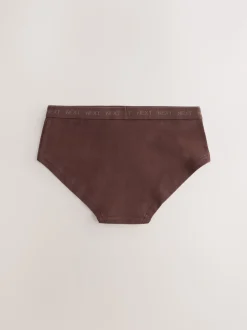Brown Hipster Briefs 5 Pack (5-16yrs)