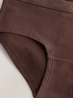 Brown Hipster Briefs 5 Pack (5-16yrs)