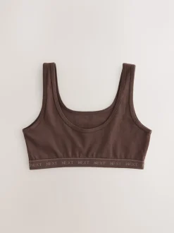 Brown Scoop Crop Tops 3 Pack (5-16yrs)
