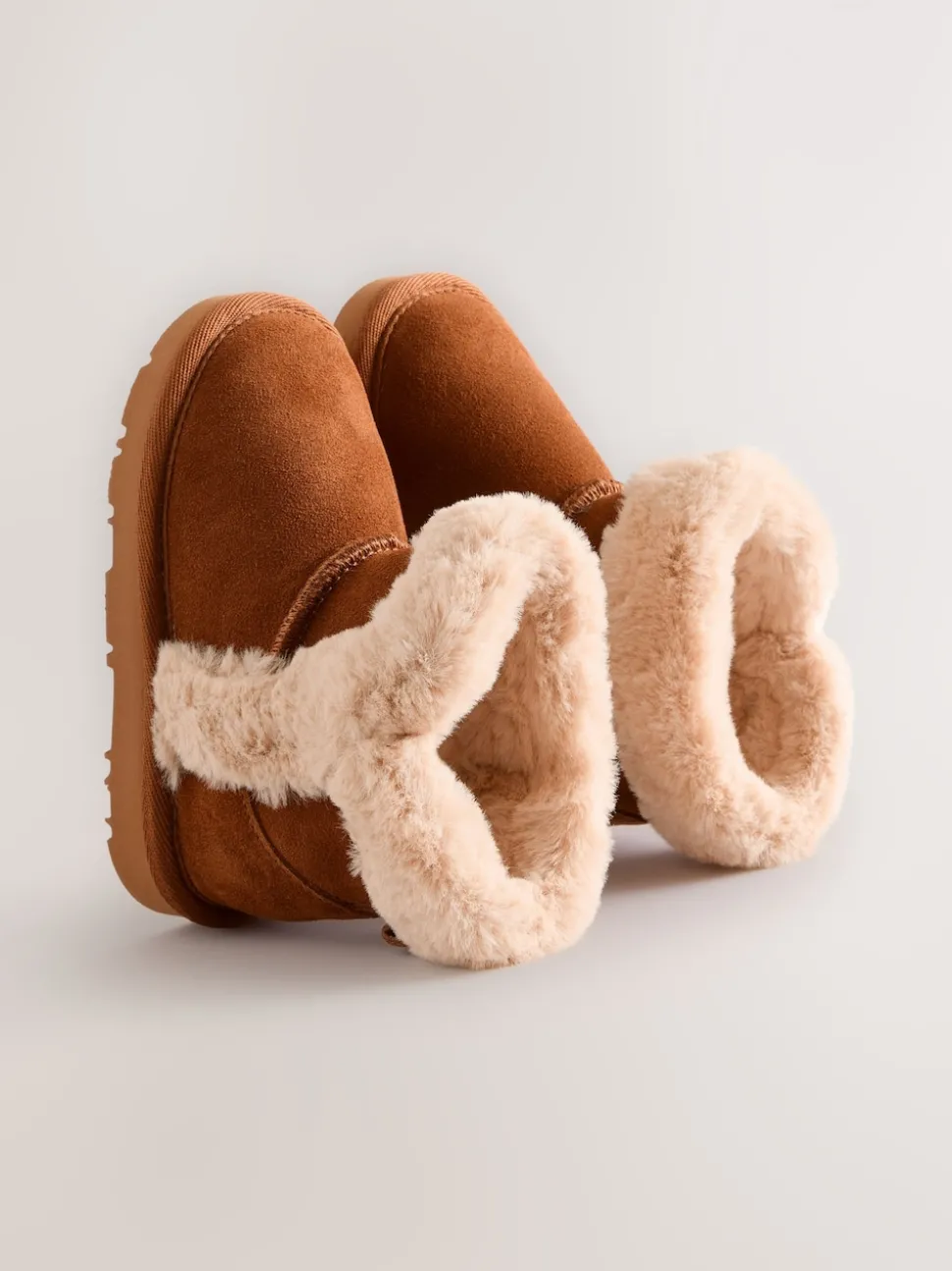 Brown Tall Suede Pull On Boots