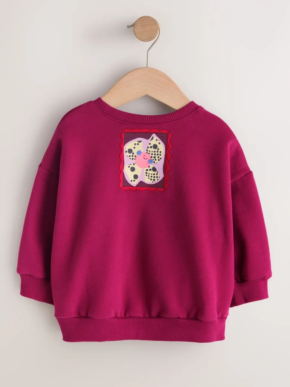 Burgundy Red Zebra Crew Neck Sweatshirt (3mths-7yrs)