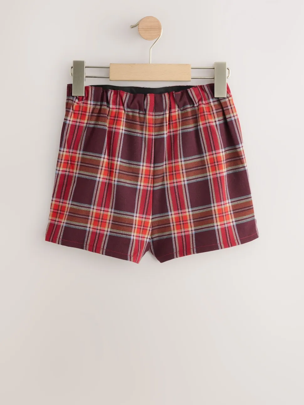 Burgundy Red Check Skort and Tights Set (3mths-7yrs)