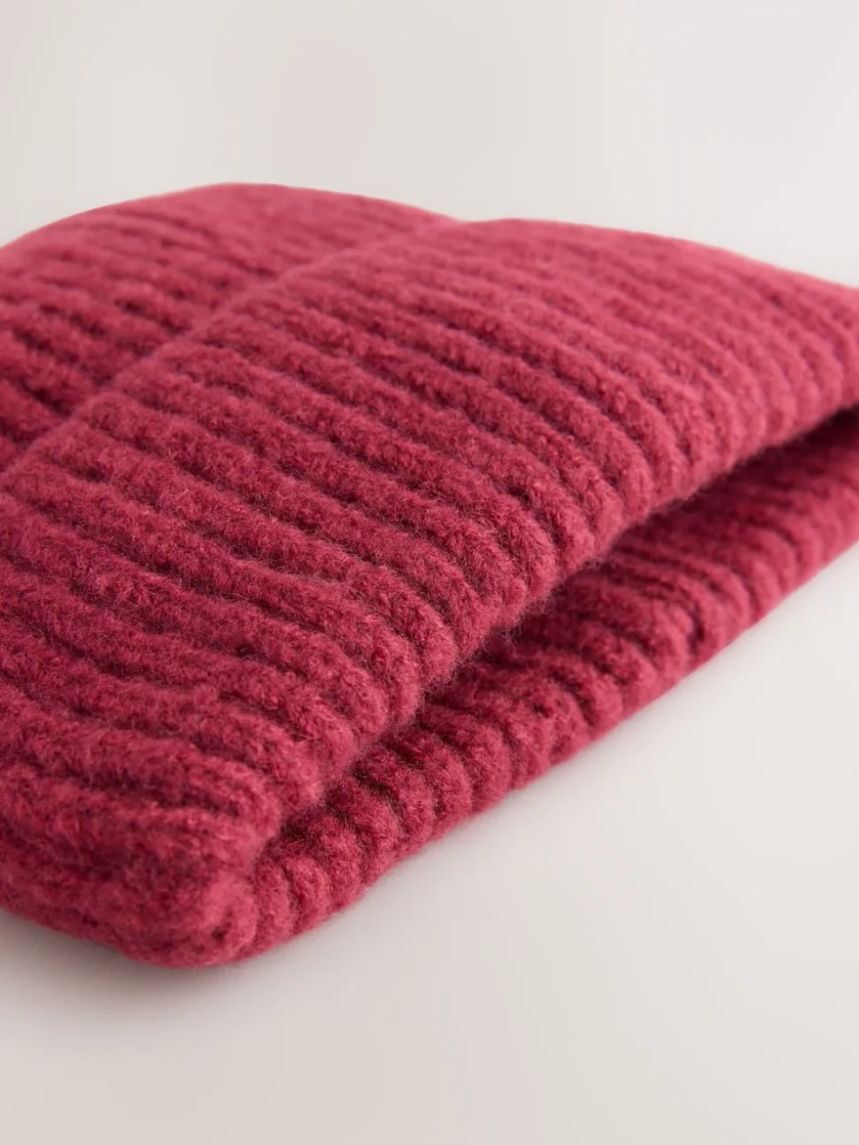 Burgundy Red Fluffy Beanie (1-16yrs)