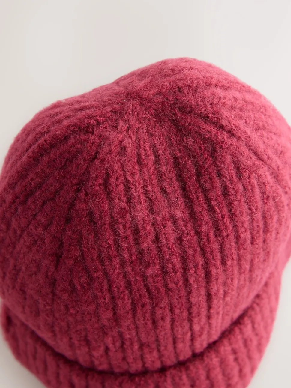Burgundy Red Fluffy Beanie (1-16yrs)