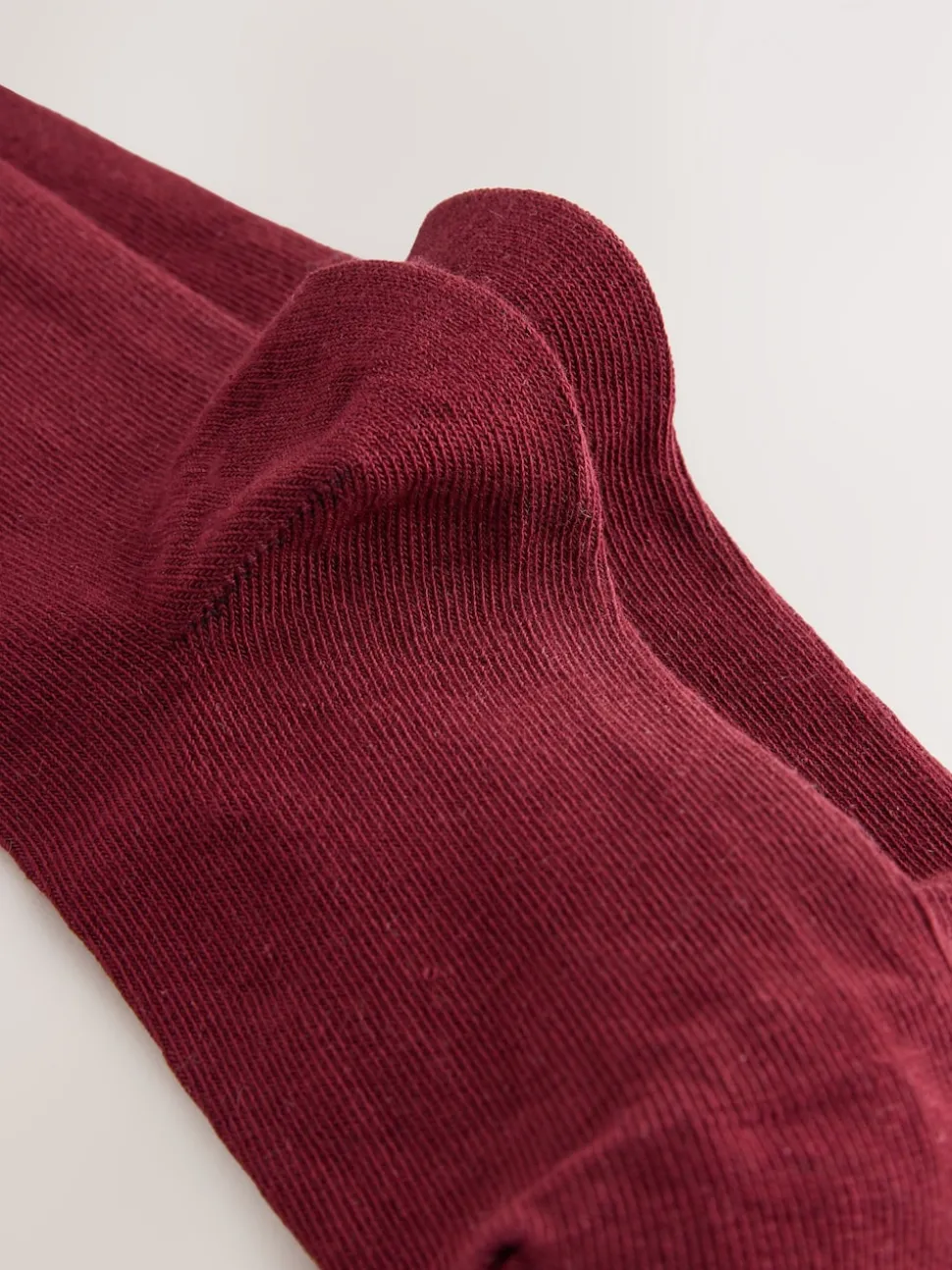 Burgundy Red 2 Pack Cotton Rich Bow Knee High Socks