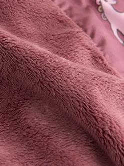 Burgundy Red Shower Resistant Faux Fur Lined Padded Coat (3mths-7yrs)