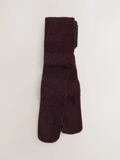 Burgundy Red Sparkle Tights