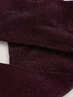 Burgundy Red Sparkle Tights