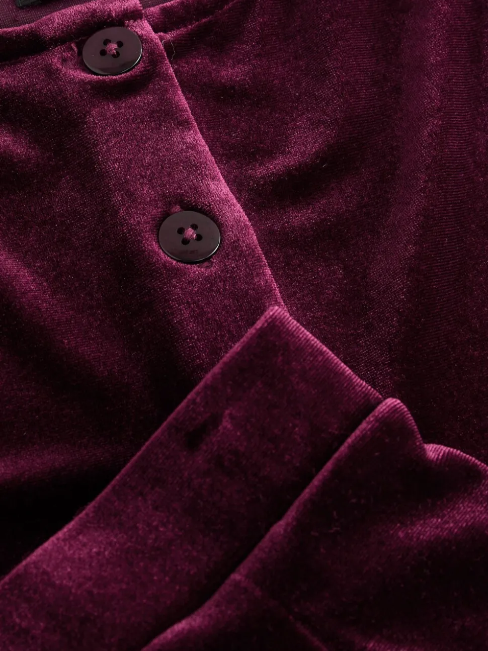 Burgundy Red Velour Waistcoat and Shorts Set (3-16yrs)